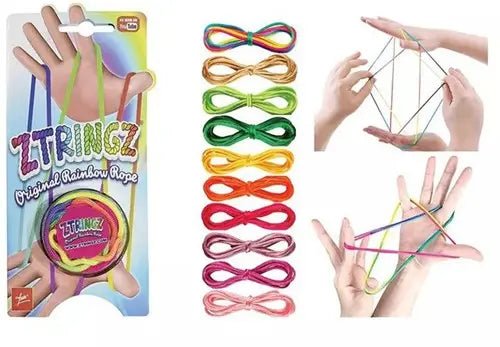 Goliath Ztringz Original Fingerseil 48 Stück | Regenbogen-Fadenspiel - Kleingeschenke-Paradies.de