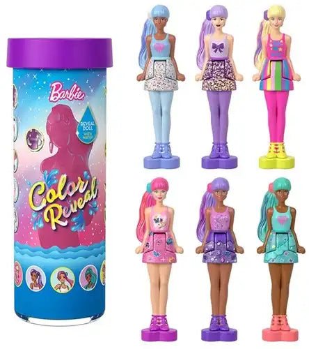 Mini Barbie Land Color Reveal Puppe 10 Stück | Mini-Puppe 4cm - Kleingeschenke-Paradies.de
