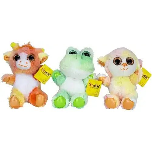 Sunkid Glitzer Plüschtiere 18cm 6 Stück Sortierte Kuscheltiere mit Glitzeraugen ab 3 Jahren - Kleingeschenke-Paradies.de