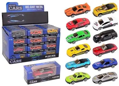 Super Cars Metallfahrzeuge 48 Teilig | Robustes Spielzeugauto-Set - Kleingeschenke-Paradies.de