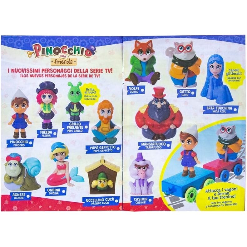 Dinotoys Baby & Kleinkind 10 Stück Set Pinocchio and Friends – Blindbag (12×21 cm, sortiert) ab 3 Jahren
