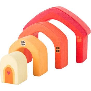 Legler 3D Bausteine Haus Motorikhaus aus Holz – Small Foot 10648 | ab 12 Monaten