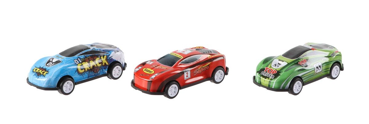 3 getrennte Auto-Abschuss-Sets – 12 Metallautos und 3 Starter - Kleingeschenke-Paradies.de