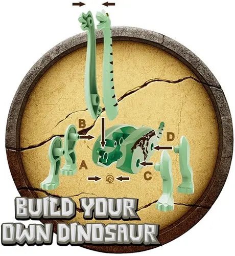Dinoworld Welt der Dinosaurier 3D-Dino-Bausatz – 24er-Set sortiert - Kleingeschenke-Paradies.de