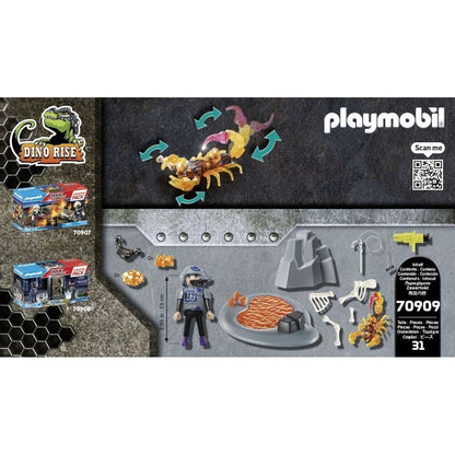 Playmobil Playmobil Dino Rise 70909 PLAYMOBIL Dino Rise – Feuerskorpion & Ian | Action-Set mit Zubehör | ab 5 Jahren