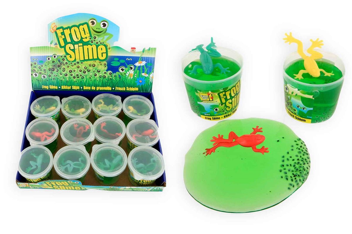 12 Stück Kids Fun Frosch Schleim 180 g – Knetschleim im Display - Kleingeschenke-Paradies.de