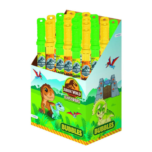 24 Stück im Set Jura Seifenblasen 120 ml – Dinosaurier Motive - Kleingeschenke-Paradies.de