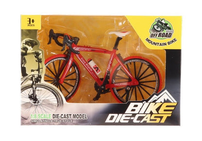 Die-Cast Fahrrad Modell 3 Teilig Rot/Gelb/Schwarz 1:8 – farblich sortiert - Kleingeschenke-Paradies.de