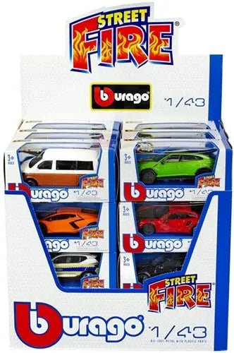 24er Display Bburago Die Cast Autos 1:43 Serie F – sortiert - Kleingeschenke-Paradies.de