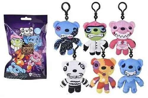 18 Stück Deddy Bears Plüsch Bagclips im Blindbag – Display mit 18 Überraschungstüten - Kleingeschenke-Paradies.de