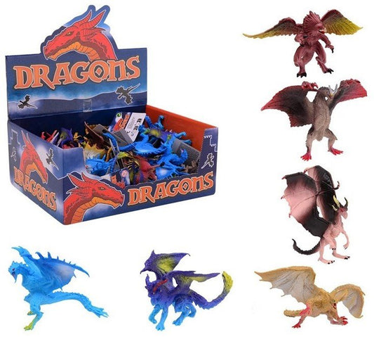 Drachen Figuren ca. 12 cm – 36 Stück im Display - Kleingeschenke-Paradies.de