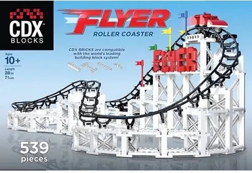 CDX Blocks Flyer Roller Coaster – Achterbahn-Bausatz mit 524 Teilen - Kleingeschenke-Paradies.de