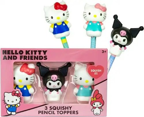 12er Set Hello Kitty 3D Squishy Pencil Toppers 3-Pack – 36 Stück - Kleingeschenke-Paradies.de