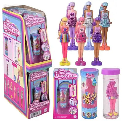 Mini Barbie Land Color Reveal Puppe 10 Stück | Mini-Puppe 4cm