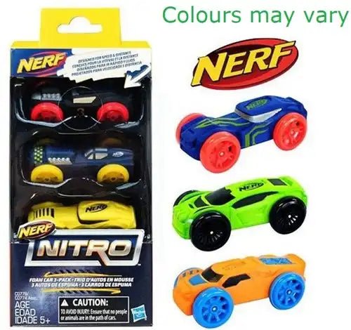 Nerf Nitro Foam Car 3-Pack (C0774) | Schaumstoff-Autos 3er-Set - Kleingeschenke-Paradies.de