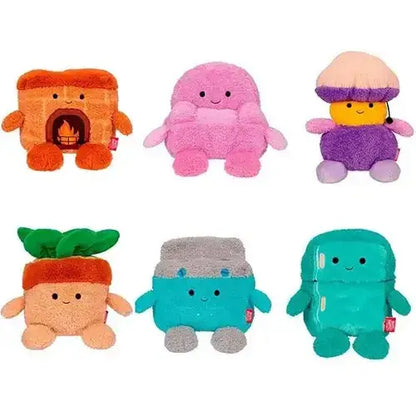 Jazwares Baby & Kleinkind BumBumz HomeBumz Plüschtier 6 Stück Weiche Kuschelfiguren zum Sammeln Kindergeburtstag ab 3 Jahren