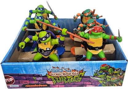 6er Set Nickelodeon Teenage Mutant Ninja Turtles Sewer Shredders Movie Figuren – 12,5 x 13 cm - Kleingeschenke-Paradies.de