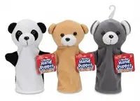 6er Set Dinotoys Tier-Handpuppen 15 x 21 cm – 6 verschiedene Plüsch-Handpuppen - Kleingeschenke-Paradies.de
