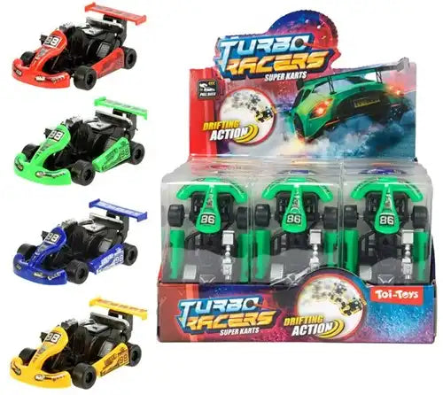 Toi-Toys Kunststoff-Rennautos 12 Teilig | Robustes Spielzeugauto
