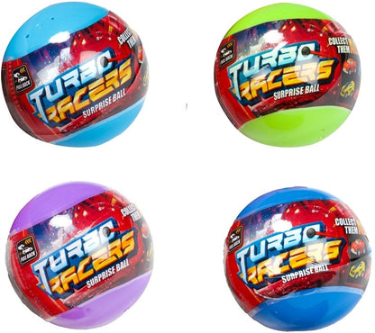 Toi-Toys Turbo Racers Surprise Egg 36 Stück | Auto mit Rückzugsmotor in Kapsel