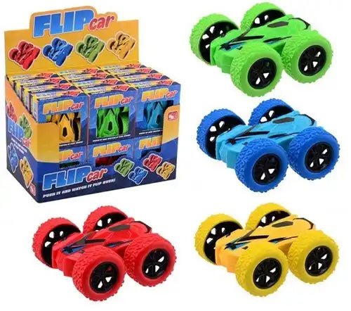 24er Display Umklappbare Friktionsautos – 4-fach sortiert 8,5 cm - Kleingeschenke-Paradies.de