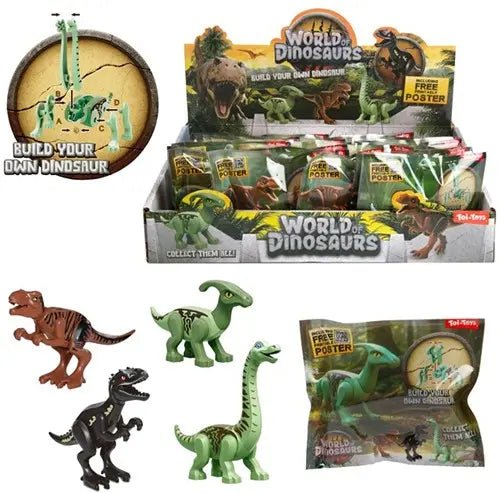 Dinoworld Welt der Dinosaurier 3D-Dino-Bausatz – 24er-Set sortiert - Kleingeschenke-Paradies.de