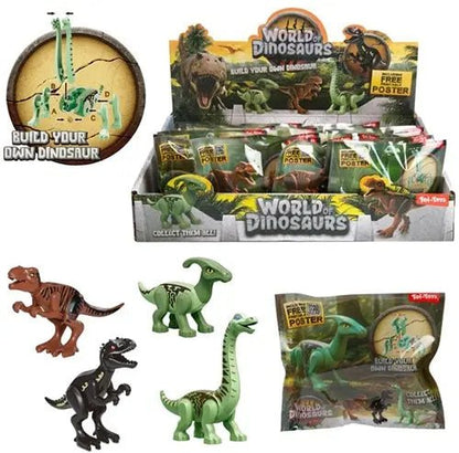 Dinoworld Welt der Dinosaurier 3D-Dino-Bausatz – 24er-Set sortiert - Kleingeschenke-Paradies.de