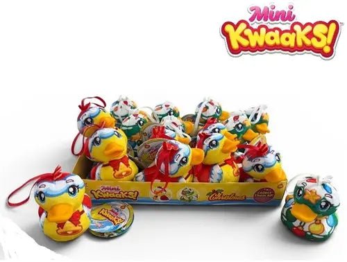 16 Stück Wyncor Mini Kwaaks! Plüsch Enten Weihnachten – Display mit 16 Figuren - Kleingeschenke-Paradies.de