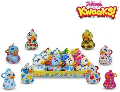 16 Stück Wyncor Tiny Kwaaks! Plüsch Enten mit Bagclip – Serie 1 im Display - Kleingeschenke-Paradies.de