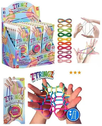 Goliath Ztringz Original Fingerseil 48 Stück | Regenbogen-Fadenspiel